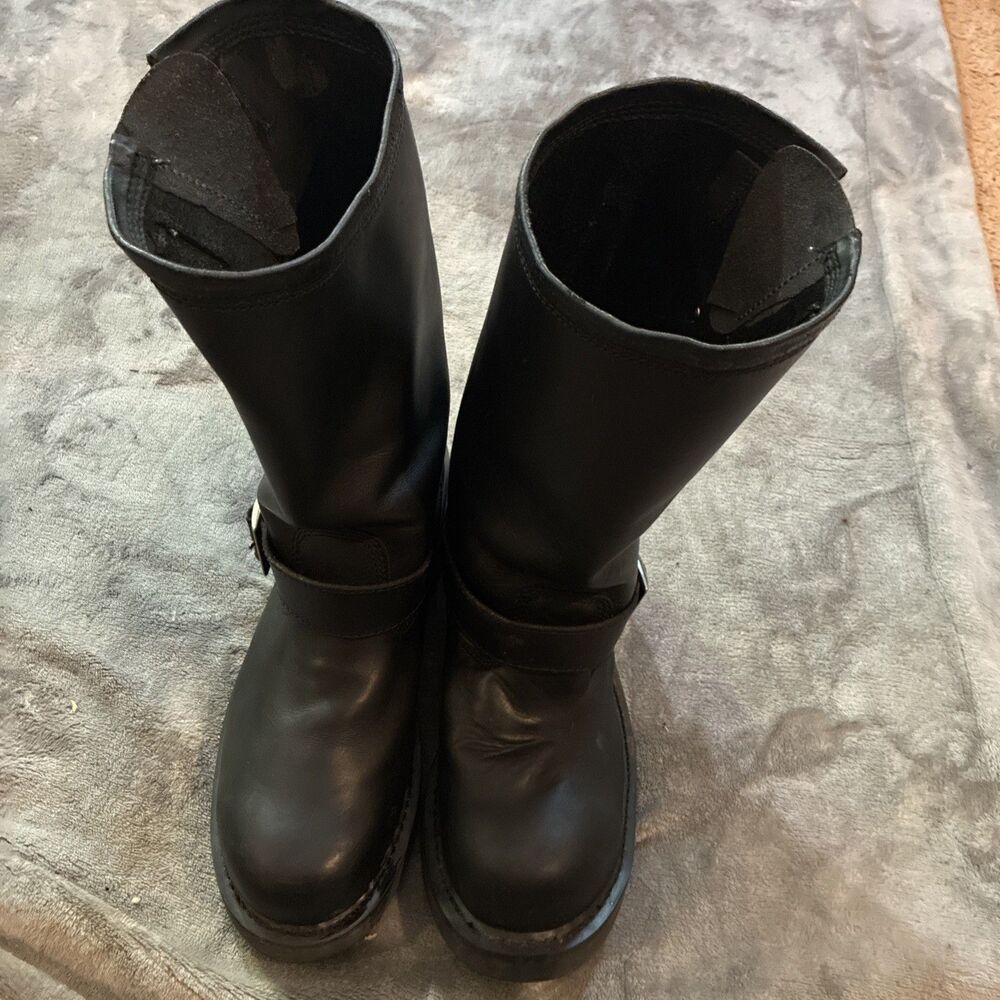 Harley Davidson 11" Mega Conductor Steel Toe Engineer Biker Boots Men's US 9 W